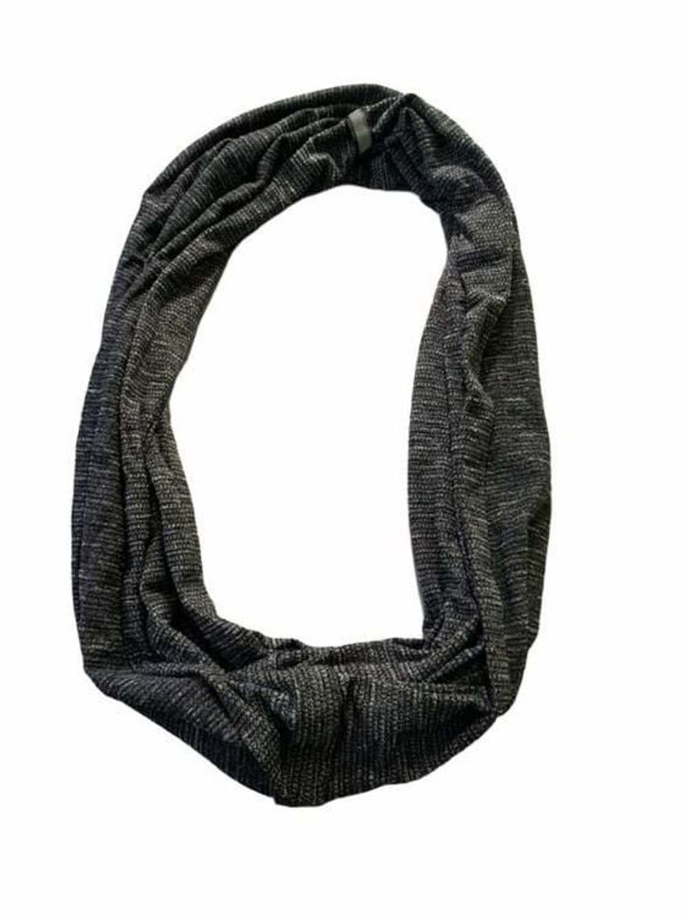 Lululemon Vinyasa Wrap Infinity Scarf Black White Heathered Rulu